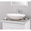Novatto Porcelain Vessel Sink Combo with Chrome Faucet, Drain and Sealer NSFC-V07W359CH
